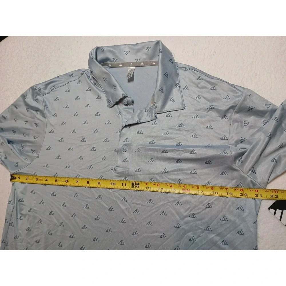 NEW* Adidas P/S‎ Ultimate Polo Men's Size M WDR Blue Golf Shirt Performance